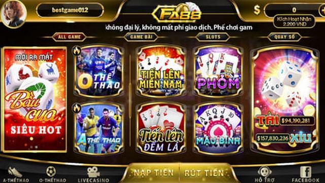 Cổng game cung cấp đa dạng sản phẩm cá cược cho anh em cược thủ