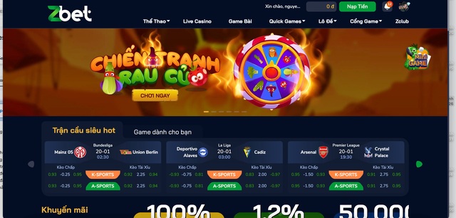 Nhà cái Zbet- Điểm đến cá cược thể thao và casino trực tuyến hàng đầu