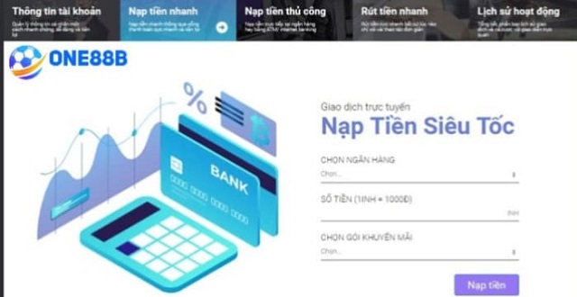 One88 hỗ trợ giao dịch nhanh chóng, minh bạch