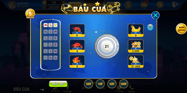 Bầu cua là một tựa game may rủi khá phổ biến ở Việt Nam