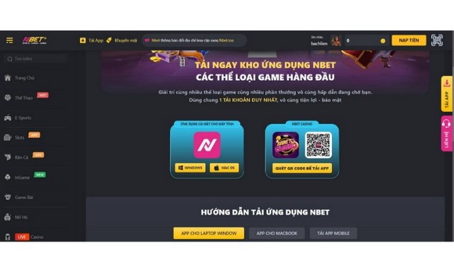 Kho game đa dạng trên ứng dụng