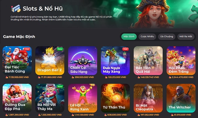 Slots game nổ hũ