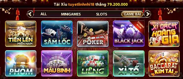 Kho game thuộc nhiều thể loại khác nhau